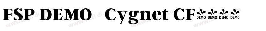 FSP DEMO   Cygnet CF字体转换